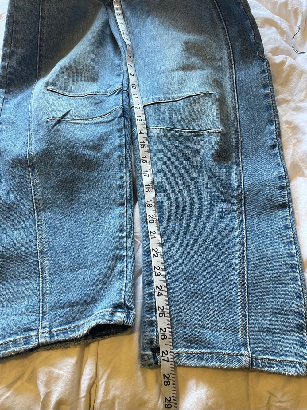 Vici Light Blue Straight Leg Jeans size 26 - Picture 7 of 8
